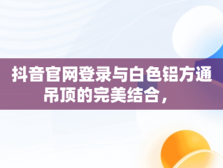 抖音官网登录与白色铝方通吊顶的完美结合， 