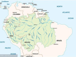 亚马逊河在哪个国家地图,亚马逊河在哪个国家