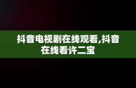 抖音电视剧在线观看,抖音在线看许二宝