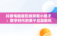 抖音电脑版在线观看小橙子：数字时代的亲子互动新风尚，抖音电脑怎么看视频 