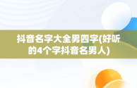 抖音名字大全男四字(好听的4个字抖音名男人)