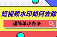 万能短视频去水印,短视频水印去除免费下载