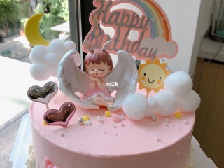 女童生日蛋糕公主网红款图片(女孩生日蛋糕图片可爱 新款 公主)