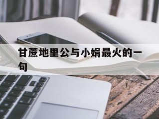 儿媳的快乐生活,甘蔗地里公与小娟最火的一句