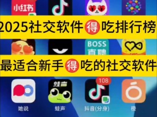2025最火的交友软件,2025最火的交友软件贴吧