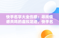 快手名字大全伤感：寻找情感共鸣的虚拟足迹，快手名字大全伤感女生 