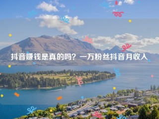抖音可以赚钱吗是真的吗,抖音怎么赚钱是真的吗