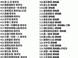 最火的歌曲大全100首,最火的歌曲大全100首2023