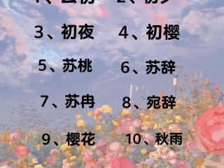 抖音名字女生简单气质2个字霸气,抖音名字女生简单气质2个字