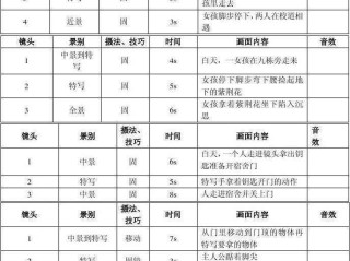 短视频拍摄脚本范文,短视频拍摄分镜头脚本范文