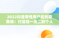 2022抖音男性用户名创意集锦：打造独一无二的个人品牌，抖音名字大全男2022霸气 