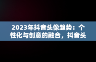 2023年抖音头像趋势：个性化与创意的融合，抖音头像图片2023年男生 