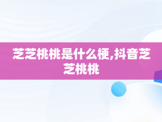 芝芝桃桃是什么梗,抖音芝芝桃桃