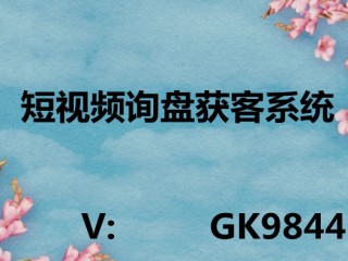 短视频询盘获客系统,大数据抖音短视频询盘获客系统