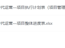 抖音代运营项目进度管理计划表