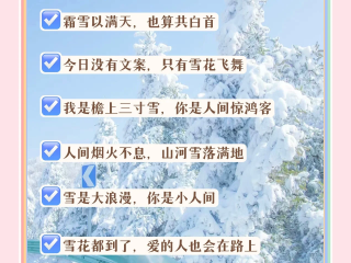 2025最火下雪文案短句有哪些?,2025最火下雪文案短句