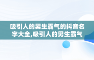 吸引人的男生霸气的抖音名字大全,吸引人的男生霸气的抖音名字