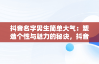 抖音名字男生简单大气：塑造个性与魅力的秘诀，抖音名字男生简单大气有代表意义 