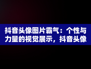 抖音头像图片霸气：个性与力量的视觉展示，抖音头像图片霸气 高冷 