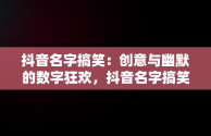 抖音名字搞笑：创意与幽默的数字狂欢，抖音名字搞笑的昵称 