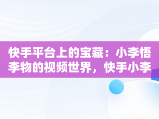 快手平台上的宝藏：小李悟李物的视频世界，快手小李老师视频在线观看 