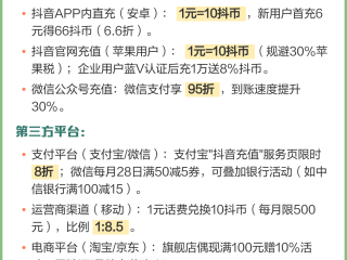 抖音官方充值入口(抖音官方充值入口苹果)