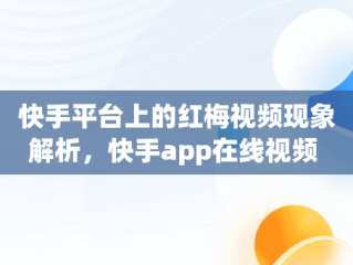 快手平台上的红梅视频现象解析，快手app在线视频 