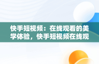 快手短视频：在线观看的美学体验，快手短视频在线观看浏览器 