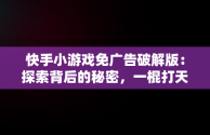 快手小游戏免广告破解版：探索背后的秘密，一棍打天下免广告破解版 