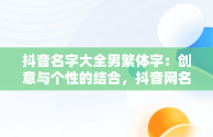 抖音名字大全男繁体字：创意与个性的结合，抖音网名男繁体字 