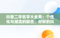 抖音二字名字大全男：个性化与潮流的融合，好听的抖音名男生二字 