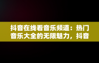 抖音在线看音乐频道：热门音乐大全的无限魅力，抖音在线看音乐频道热门音乐大全软件 