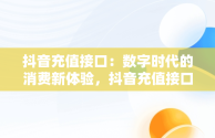 抖音充值接口：数字时代的消费新体验，抖音充值接口是什么 