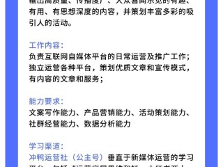 短视频运营岗位的常见工作内容(短视频运营岗位的常见工作内容有哪些)