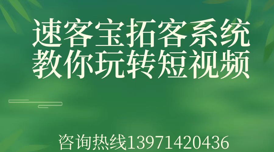 包含短视频拓客系统的词条