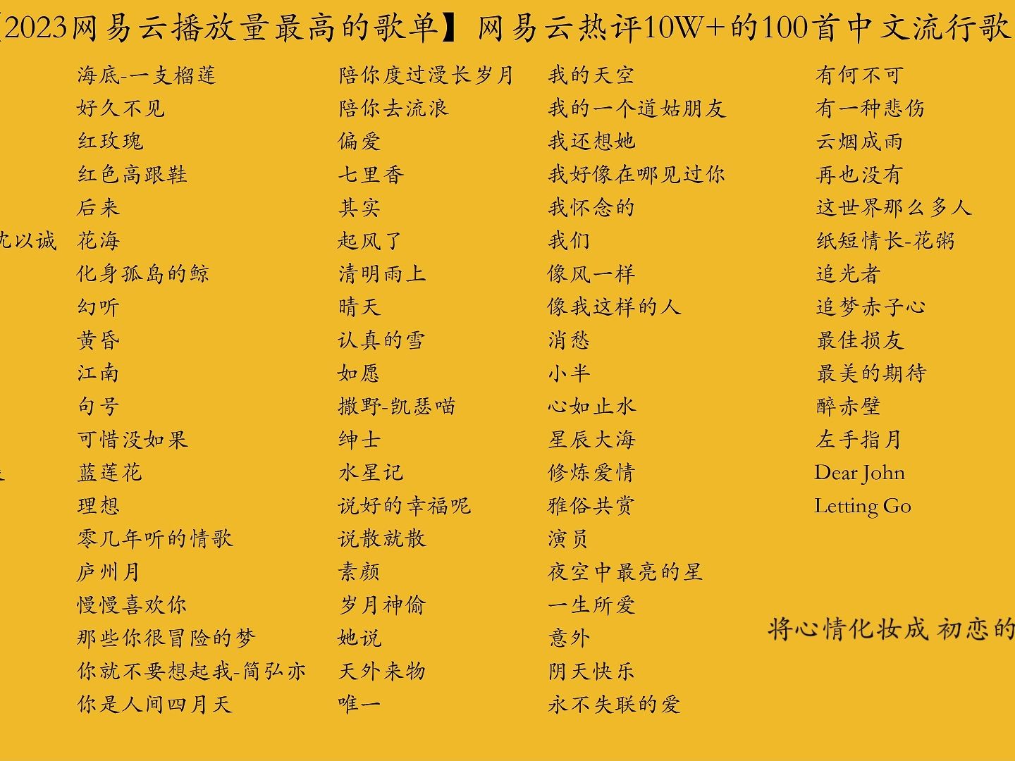 现在最火的歌叫什么名字,最火的歌叫什么名字